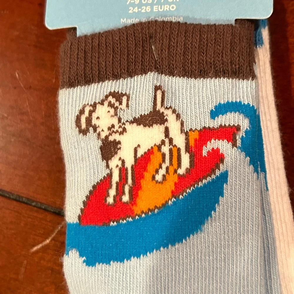 NWT Gymboree Surf Camp Surf Doggy Socks 2 pair Size 2-3 years shoe size 7-9 2007